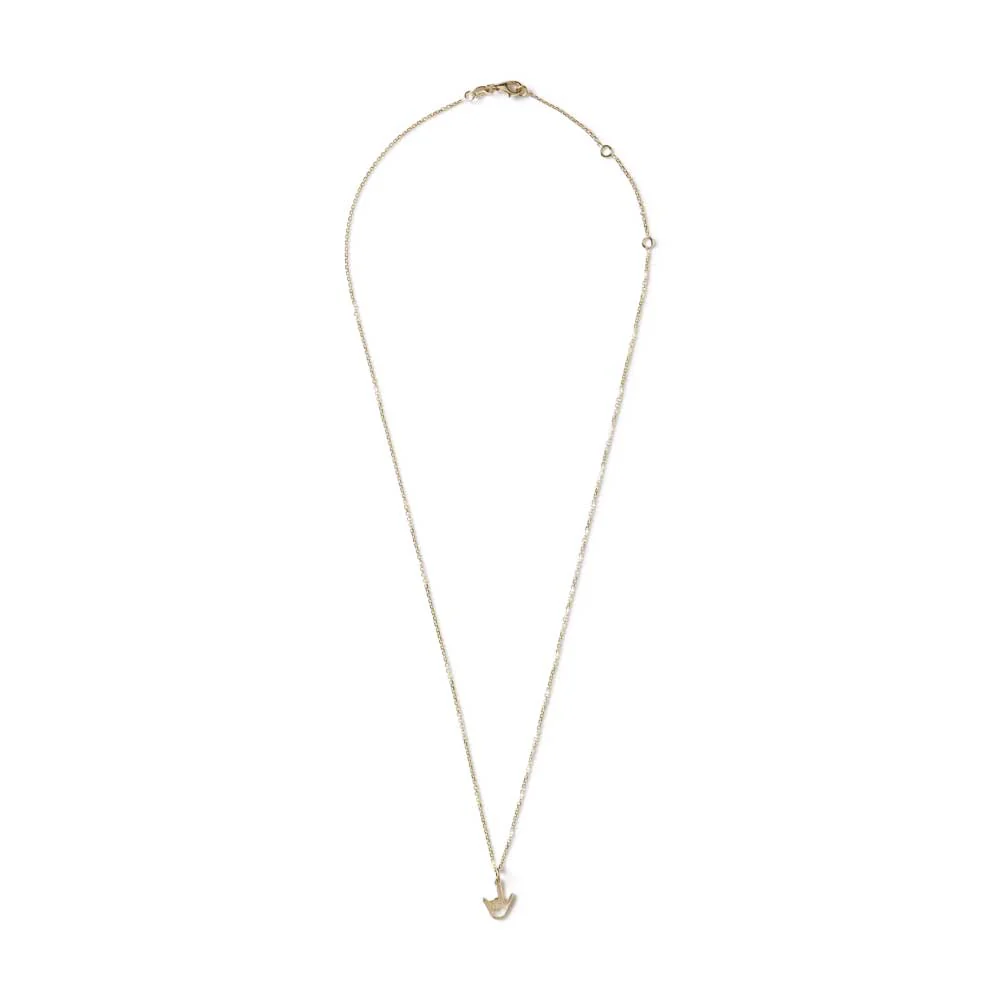 LOVE SIGN GOLD PENDANT - Image 2